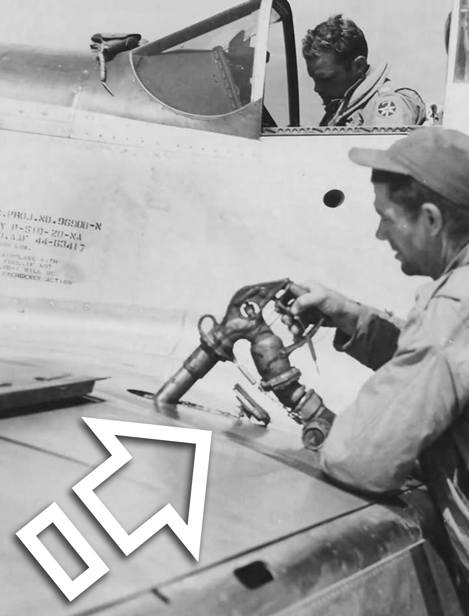 NORTH AMERICAN P-51 39B5435 WING TANK FUEL CAP